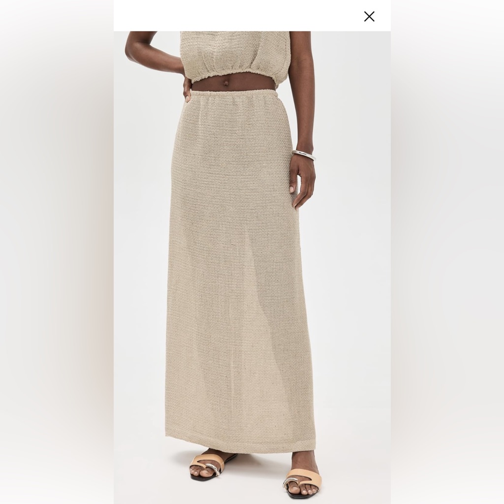 Nwt Leset Stella Maxi Skirt